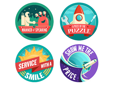 Launchpad Badges 5 through 9 activities badges children launchpad logos rocket space stickers