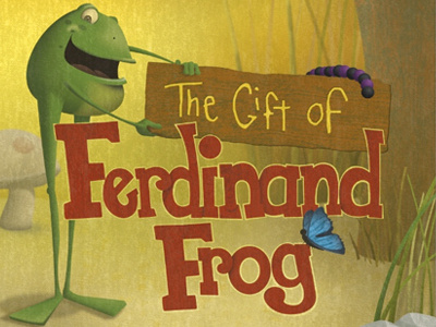 Ferdinand Cover childrens book ferdinand frog illustration