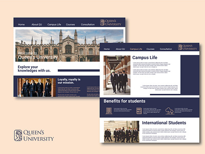 Queen's University- education website design