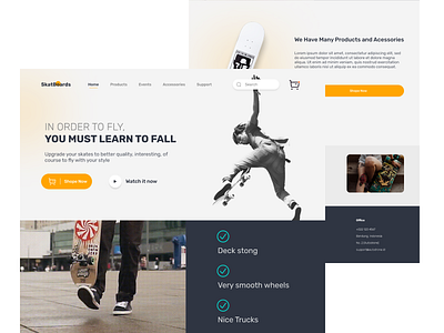 Skateboard - Product Landing Page