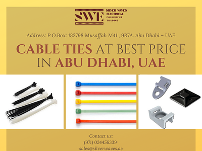 Get cable ties at best price possible in Abu Dhabi, UAE electricalequipment electricalequipmentsuppliers sa silverwaves