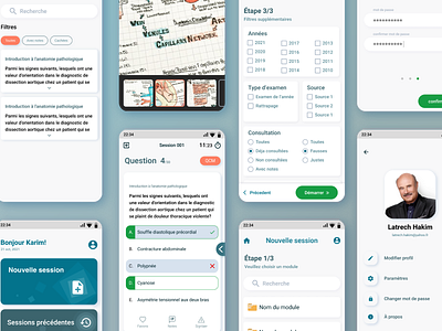 Qcm app ui for medical students