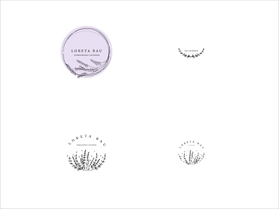 Lavender hand-drawn graphic logos branding design graphic design illustration logo vector