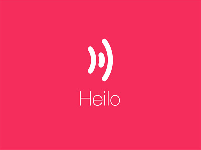 Heilo app audio chat h hello ios logo mobile talk volume