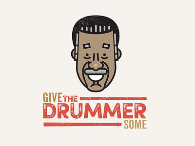 Clyde Stubblefield benefit caricature character drummer health illustration james brown music mustache