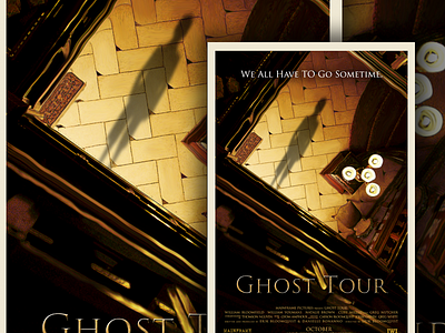 Ghost Tour Movie Poster cinema classic clean ghost halloween horror movie paranormal poster serif trailer