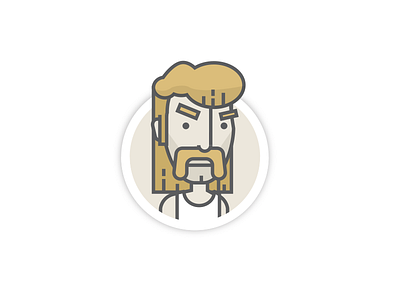 WIP Secret Project avatar character illustration mullet mustache