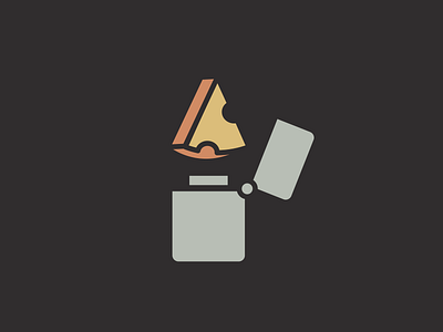 Wisconsin Rocks - Cheese Lighter cheese icon illustration lighter logo music rock rock on wisconsin zippo