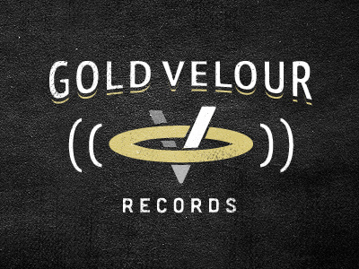 Gold Velour Records gold label record velour