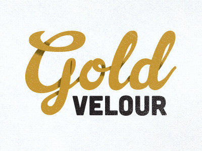 Gold Velour gold logo velour