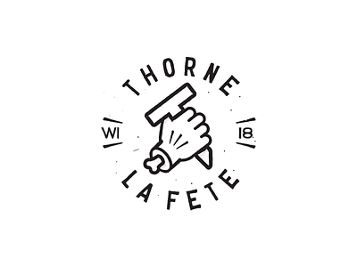 Thorne La Fete celebration event logo vintage wisconsin