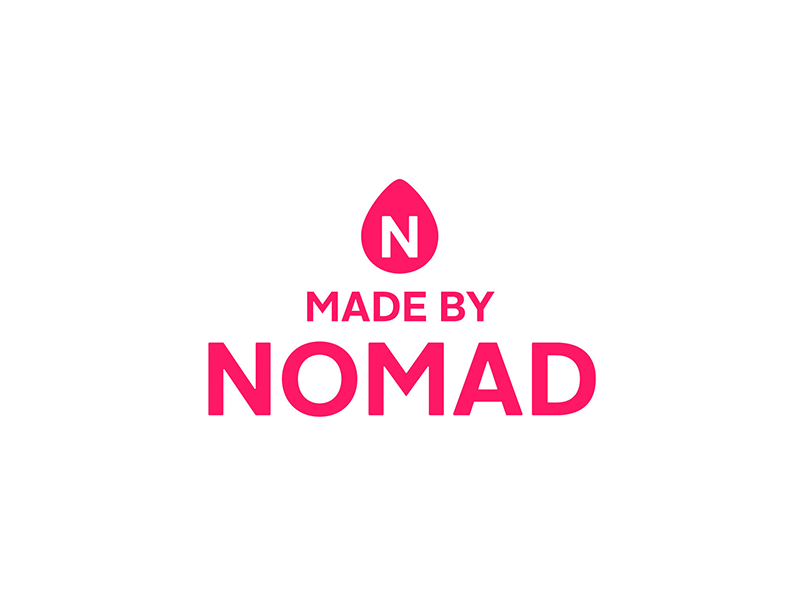 NOMAD Logo Byline Test alright sans brand clean egg logo logomark type