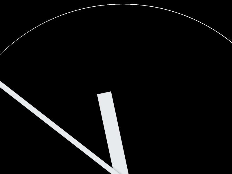 It's time animation black bw black and white clock hype hype 3 moving time white