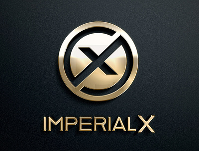 Imperial X 3d best logo branding coin logo design gold x gold x logo graphic design imperial imperial x logo logo logo design logo designing x design x designing x logo