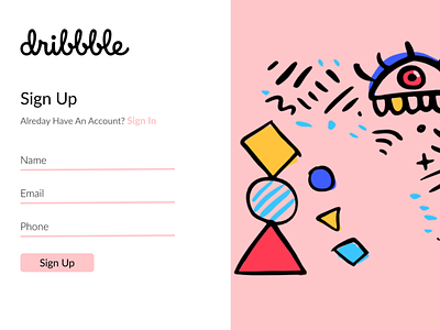 Daily UI 01 - Sign up design figma graphic design ui uiux webdesign website