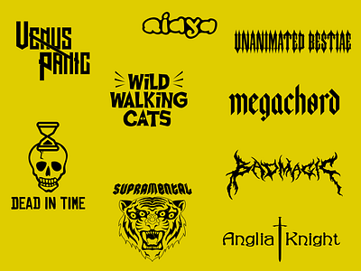 Band Logos branding design graphic design logo