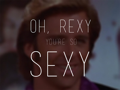 Sexy Rexy empire records photography rex manning day typography
