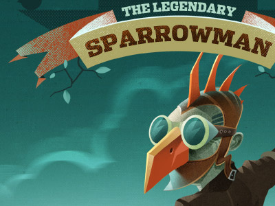 The Legendary Sparrowman hero poster sparrow