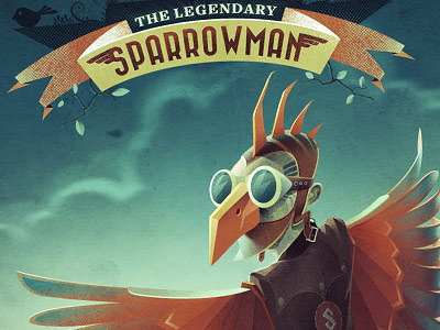 The Legendary Sparrowman ::final:: comic hero poster sparrow