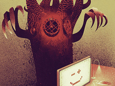 Wild Web deep web evil illustration web