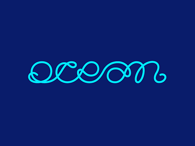 Playing with letters #11 experiment lettering monoline ocean script type typography