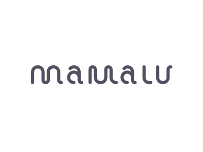 Mamalu clientwork lettering logo wordmark