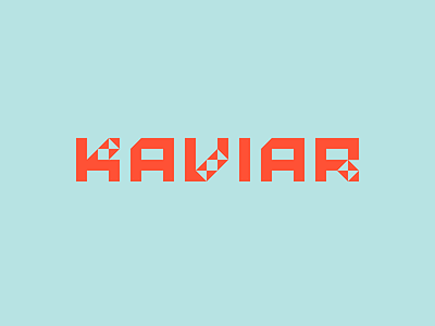 #22 concept kaviar lettering typography