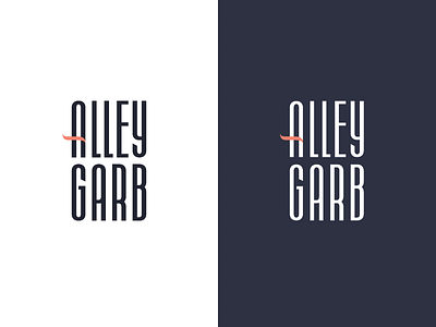 Alley Garb Final Logo brand branding design identity logo typo typography