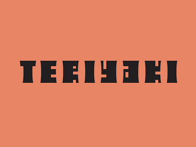#30 daily lettermark logo teriyaki typo typography