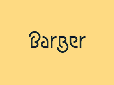 #32 barber beard daily lettermark logo logomark typo typography work