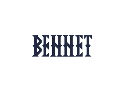 #40 bennet concept lettering script type typography wordmark
