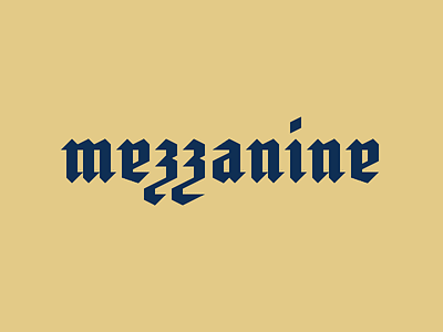 #41 concept daily gothic lettering logo mezzanine typography