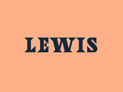 #46 concept daily lettering lewis logo serif typography