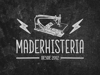 maderhisteria logo illustration logo type design typography woodletters