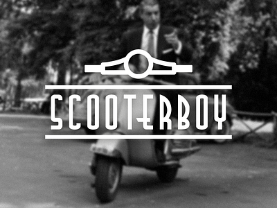Scooterboy classic illustration lambretta logo scooter typography vespa