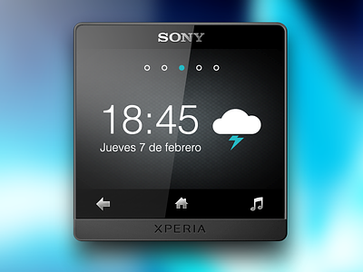 Sony Xperia Music concept concept icon illustration mp3 music player