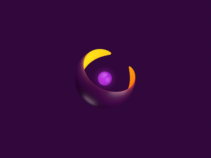 Preloader 3d logo preloader violet