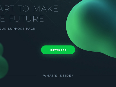 Landing page concept concept green landing map metaball page ui web webdesign