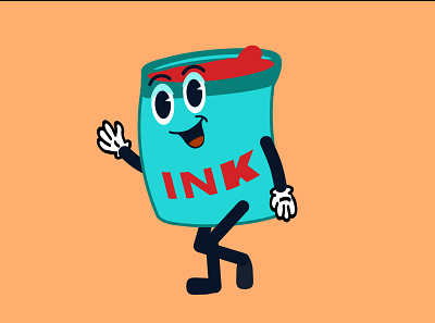 Ink Jar branding character character design illustrator ink mascot