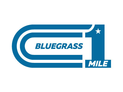 Bluegrass Mile branding kentucky logo mile running track