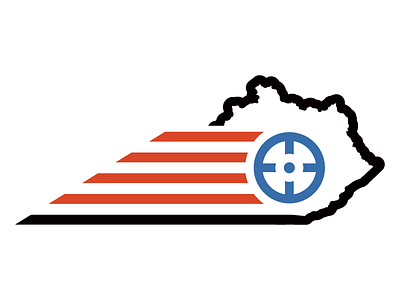 Bluegrass Shotgun Championship black blue branding graphic kentucky logo logo design red shotgun stripes