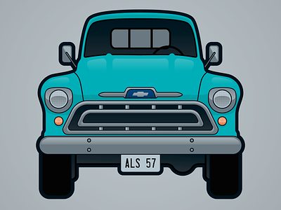 Truck Sticker classic truck design illustration illustrator sticker truck vector vintage truck