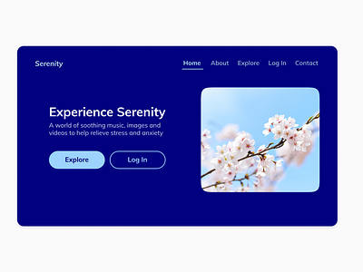 Landing Page Design - Serenity