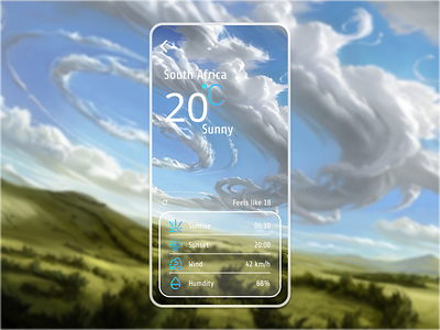 Daily UI :: 037 Weather 037 app daily ui design figma magic weather