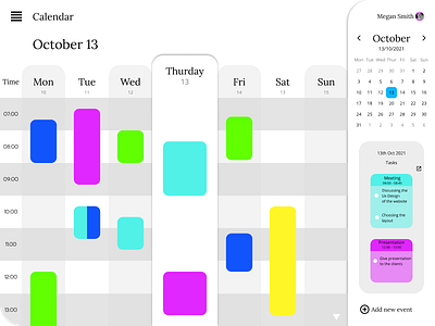 Daily UI :: 038 Calendar 038 calendar daily ui date design figma time