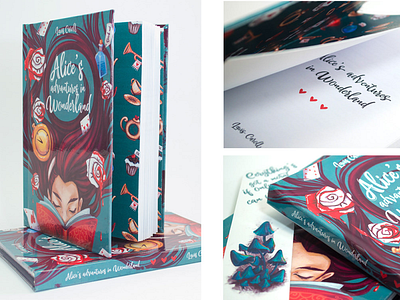 Alice In Wonderland Book Design animation art book bookdesign branding design digit graphic design illustration