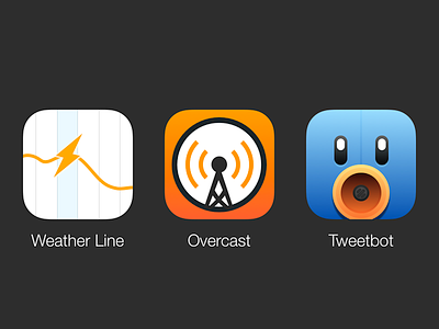 Favourite App Icons (Sketch) free ios icon overcast sketch tweetbot weather line