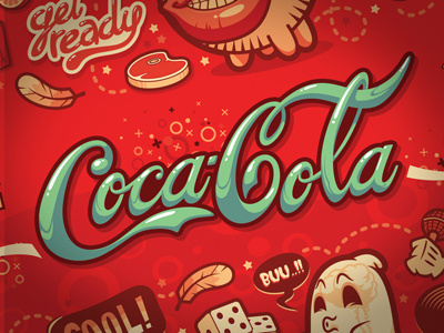 Coca-Cola Stuff 2 cartoon character coca cola coke illustration vector wolf em