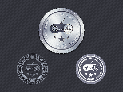 Badge, Free PSD @2x badge free gamepad metal psd vector