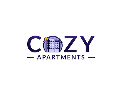 Cozy Apartments Logo apartments apartments logo cozy house house logo iasi logo modern rent logo renting
